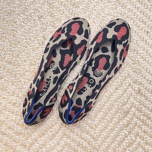 Rothy's Red Cat Blue Halo The Flat